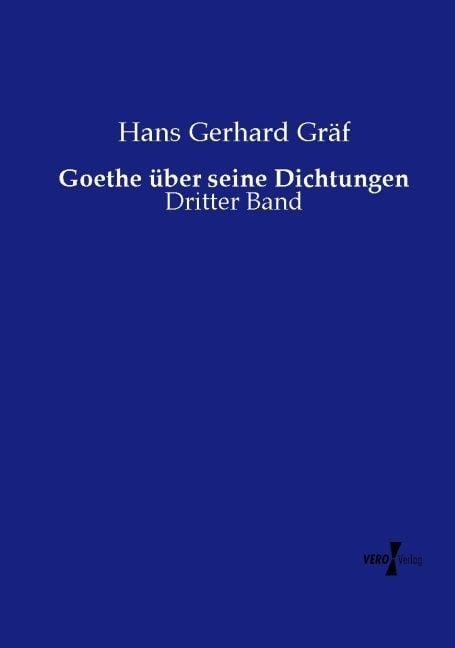 Produktbild: Goethe &uuml;ber seine Dichtungen