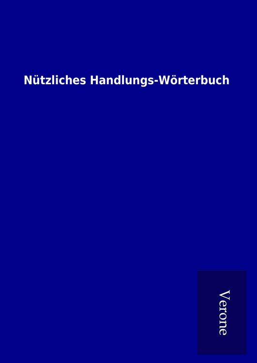Produktbild: N&uuml;tzliches Handlungs-W&ouml;rterbuch
