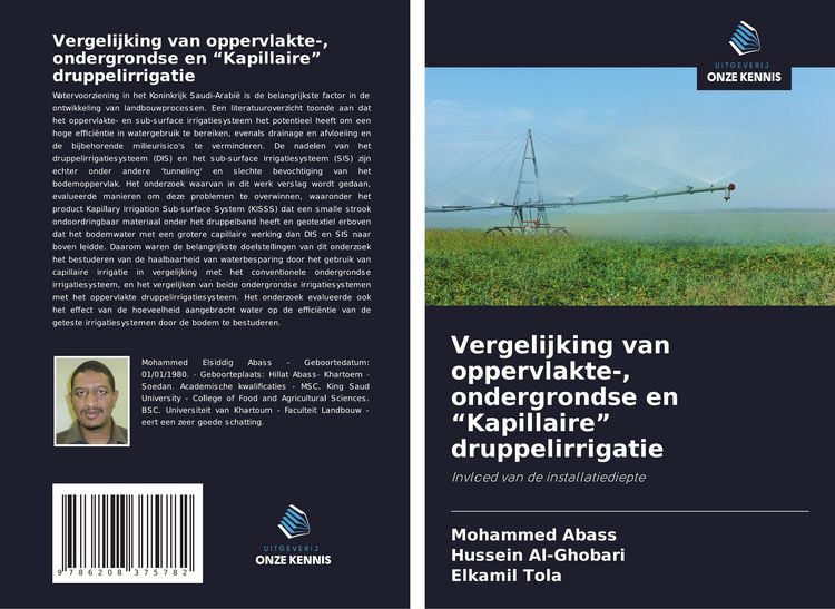 Produktbild: Vergelijking van oppervlakte-, ondergrondse en "Kapillaire" druppelirrigatie