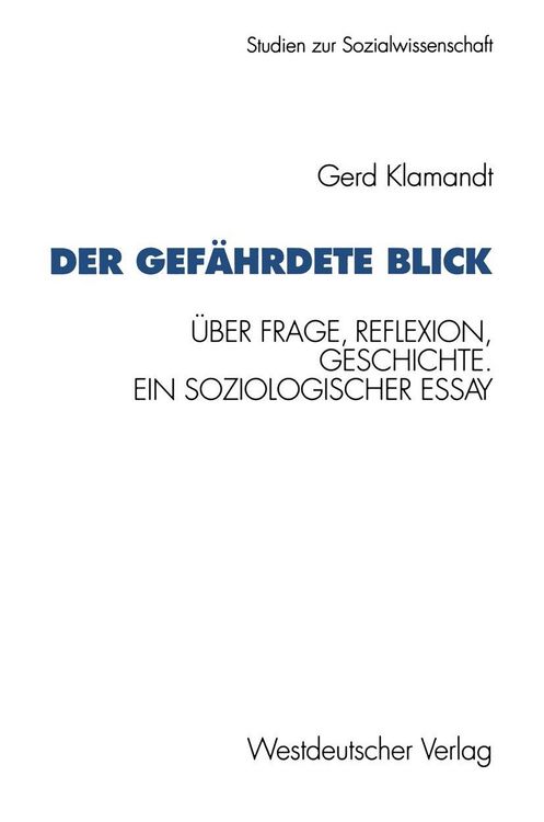 Produktbild: Der gef&auml;hrdete Blick