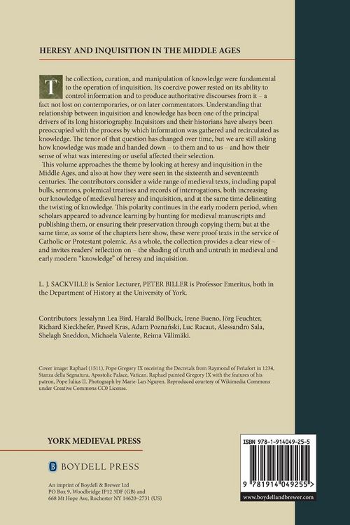 Produktbild: Inquisition and Knowledge, 1200-1700