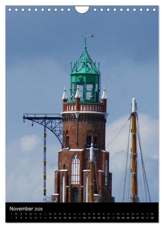 Produktbild: Bremerhaven an der Nordsee (Wandkalender 2026 DIN A4 hoch), CALVENDO Monatskalender