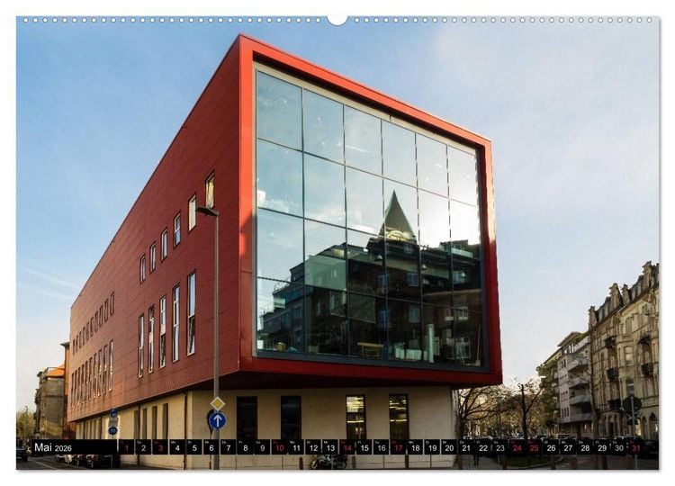Produktbild: Mannheim Modern. Zeitgen&ouml;ssische Architektur in der Quadratestadt. (hochwertiger Premium Wandkalender 2026 DIN A2 quer), Kunstdruck in Hochglanz