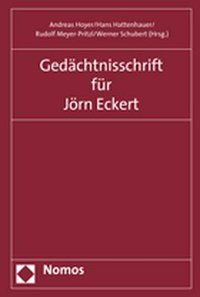 Produktbild: Ged&auml;chtnisschrift f&uuml;r J&ouml;rn Eckert