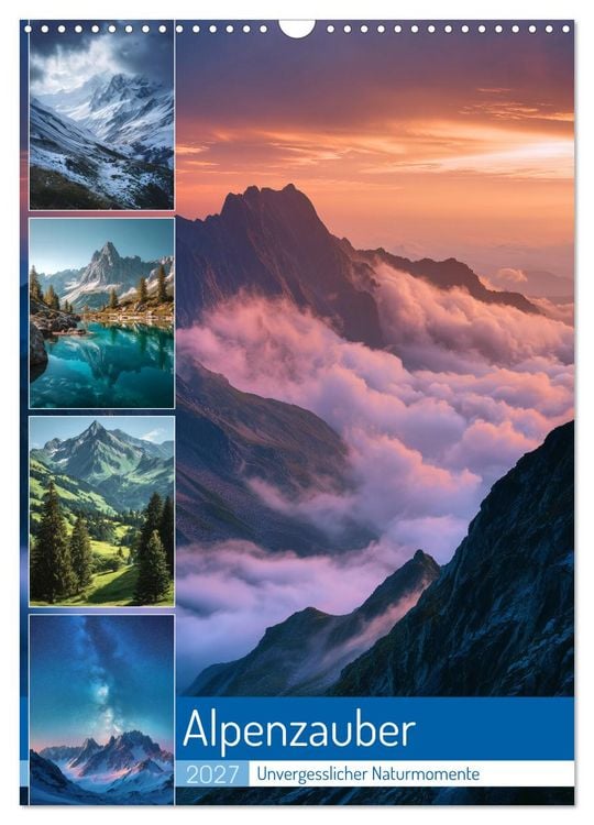 Produktbild: Alpenzauber (Wandkalender 2027 DIN A3 hoch), CALVENDO Monatskalender