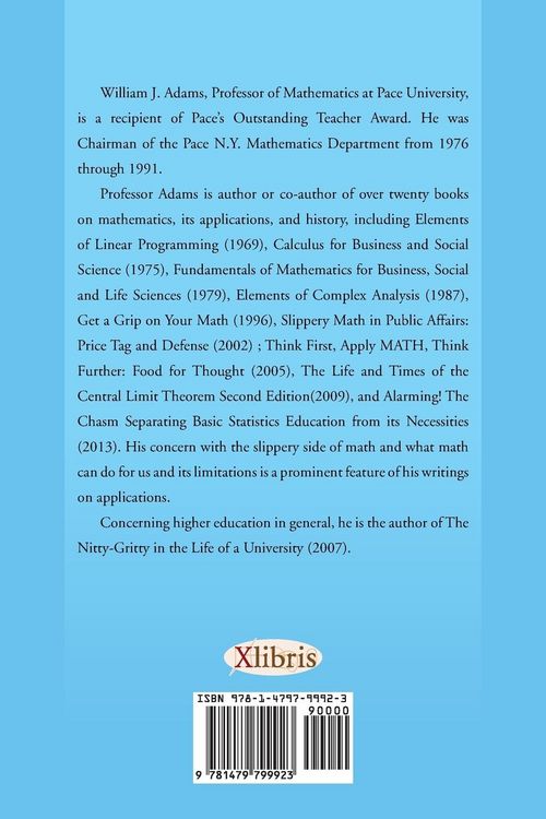Produktbild: Alarming! the Chasm Separating Education of Applications of Finite Math from It's Necessities