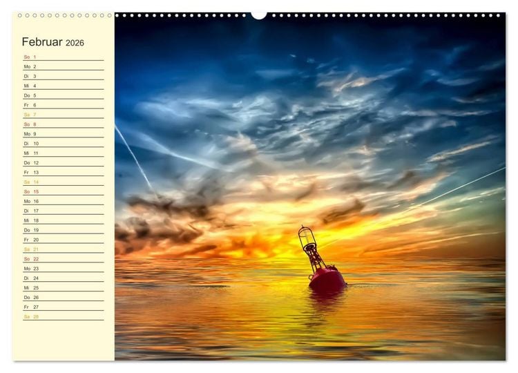 Produktbild: Friesland, verzauberte Landschaft an der Nordsee (hochwertiger Premium Wandkalender 2026 DIN A2 quer), Kunstdruck in Hochglanz