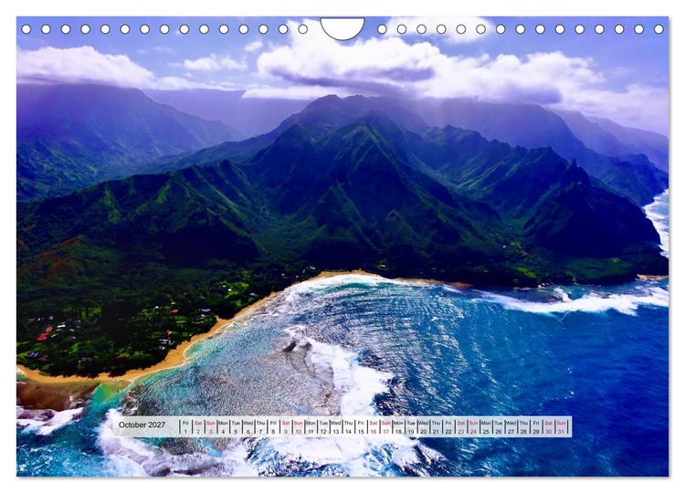 Produktbild: Aloha Spirit &ndash; The Magic of Hawaii (Wall Calendar 2027 DIN A4 landscape), CALVENDO 12 Month Wall Calendar
