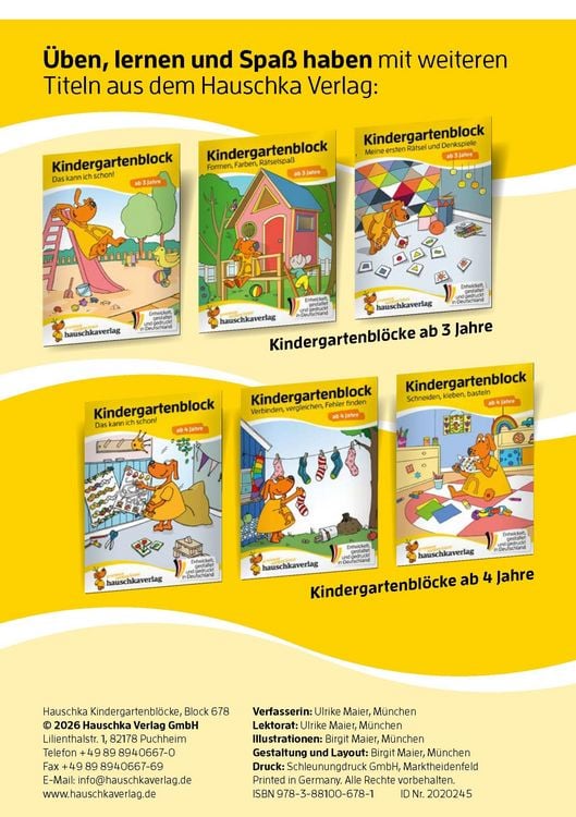 Produktbild: Kindergartenblock ab 3 Jahre &ndash; Suchen, entdecken und vergleichen