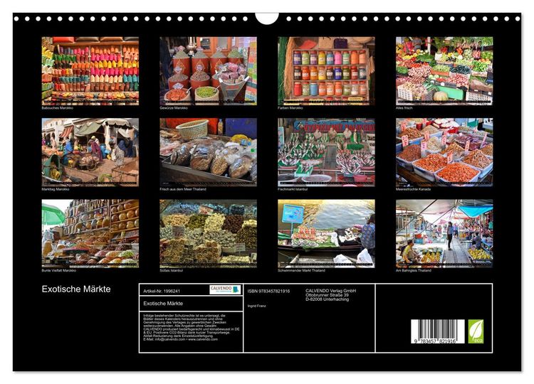 Produktbild: Exotische M&auml;rkte (Wandkalender 2026 DIN A3 quer), CALVENDO Monatskalender