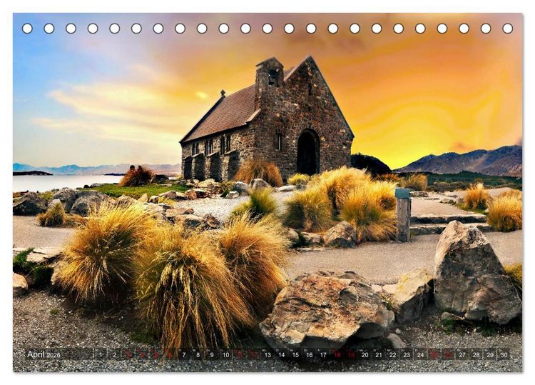 Produktbild: Neuseeland, S&uuml;dpazifische Inseln (Tischkalender 2026 DIN A5 quer), CALVENDO Monatskalender