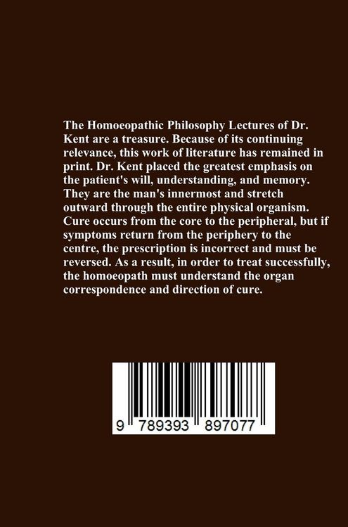 Produktbild: Lectures on Homoeopathic Philosophy