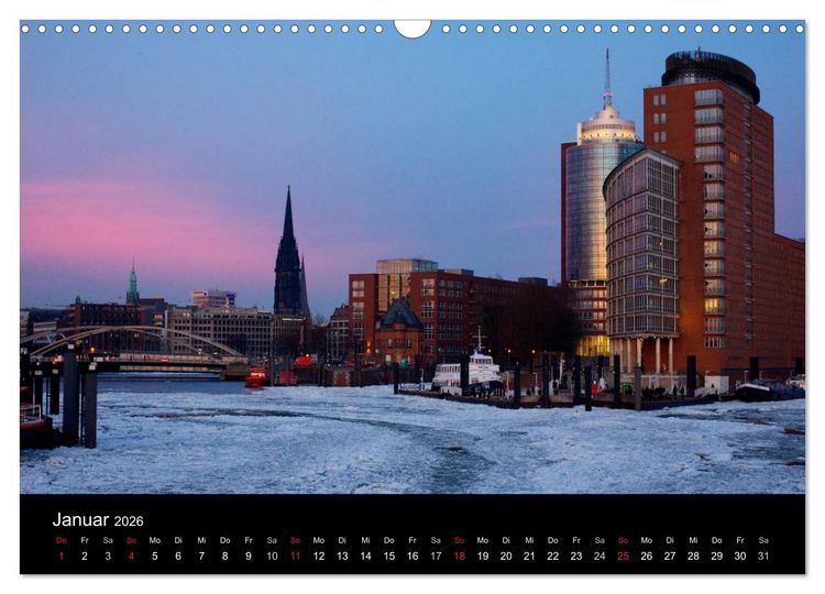 Produktbild: Hafen Hamburg (Wandkalender 2026 DIN A3 quer), CALVENDO Monatskalender