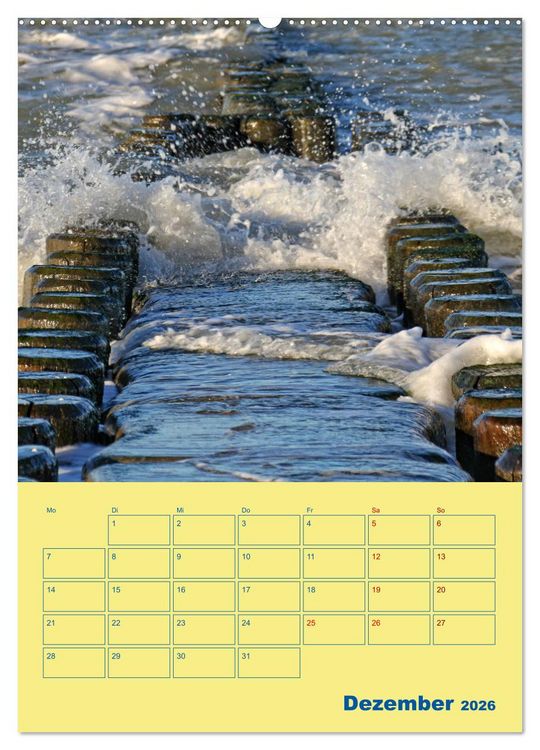 Produktbild: Sehnsuchtsort Fischland-Dar&szlig;-Zingst (hochwertiger Premium Wandkalender 2026 DIN A2 hoch), Kunstdruck in Hochglanz