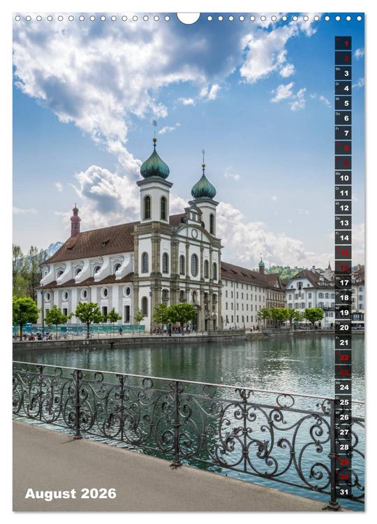 Produktbild: Willkommen in Luzern (Wandkalender 2026 DIN A3 hoch), CALVENDO Monatskalender