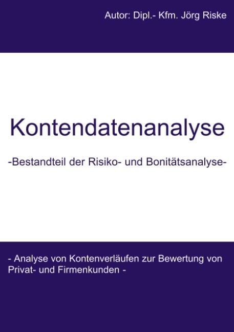 Produktbild: Kontendatenanalyse - Bestandteil der Risiko- und Bonit&auml;tsanalyse