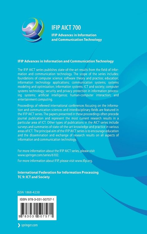 Produktbild: Current Directions in ICT and Society