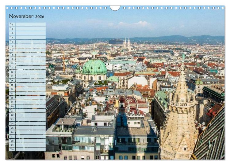 Produktbild: Wien f&uuml;r Liebhaber und Interessierte (Wandkalender 2026 DIN A3 quer), CALVENDO Monatskalender