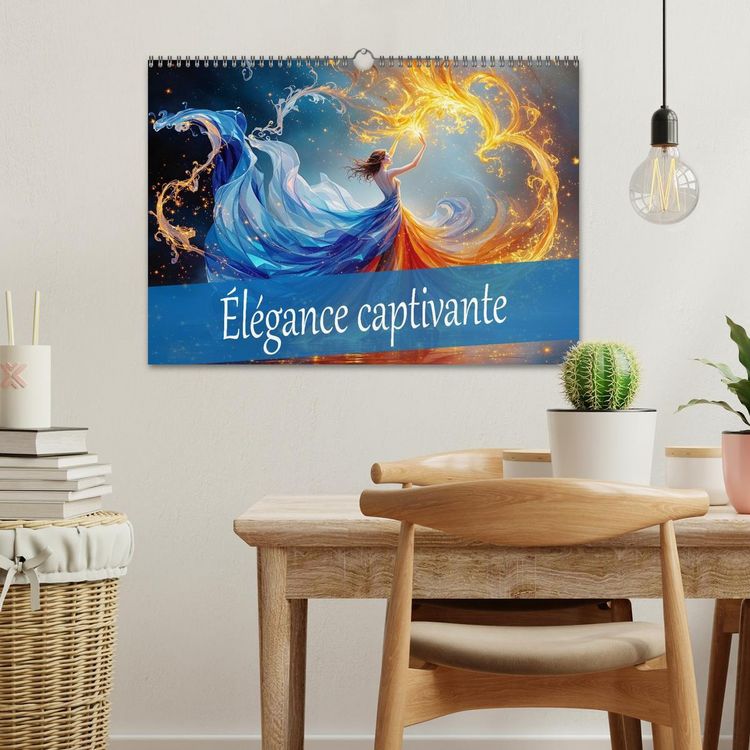 Produktbild: &Eacute;l&eacute;gance captivante (Calendrier mural 2026 DIN A3 vertical), CALVENDO calendrier mensuel