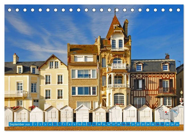 Produktbild: Die K&uuml;sten der Normandie vom Mont Saint-Michel bis &Eacute;tretat (Tischkalender 2026 DIN A5 quer), CALVENDO Monatskalender