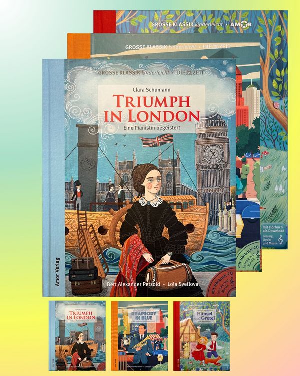 Produktbild: Abenteuerlust: Triumph in London, Rhapsody in Blue, H&auml;nsel und Gretel (3er-Buchpaket plus H&ouml;rb&uuml;cher)