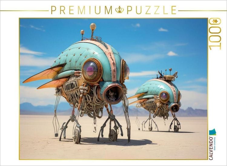 Produktbild: CALVENDO Puzzle Luftschiff-Fantasie | 1000 Teile Lege-Gr&ouml;&szlig;e 64x48cm Foto-Puzzle f&uuml;r gl&uuml;ckliche Stunden
