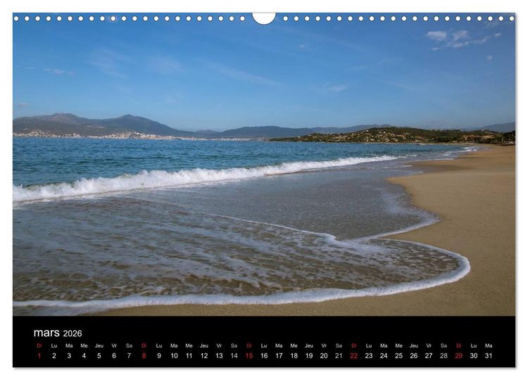 Produktbild: Les plus belles plages de Corse (Calendrier mural 2026 DIN A3 vertical), CALVENDO calendrier mensuel