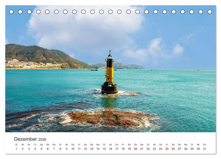 Produktbild: Busan - Hafenstadt in S&uuml;dkorea (Tischkalender 2026 DIN A5 quer), CALVENDO Monatskalender