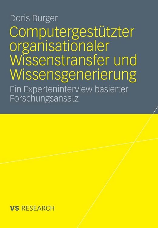 Produktbild: Computergest&uuml;tzter organisationaler Wissenstransfer und Wissensgenerierung