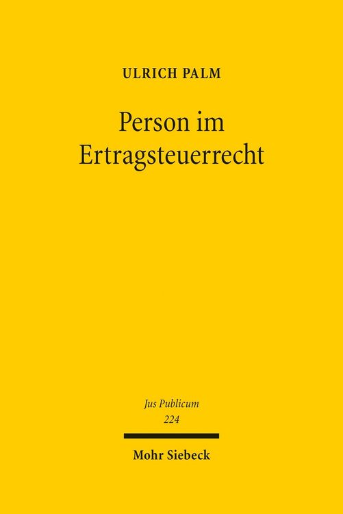 Produktbild: Person im Ertragsteuerrecht