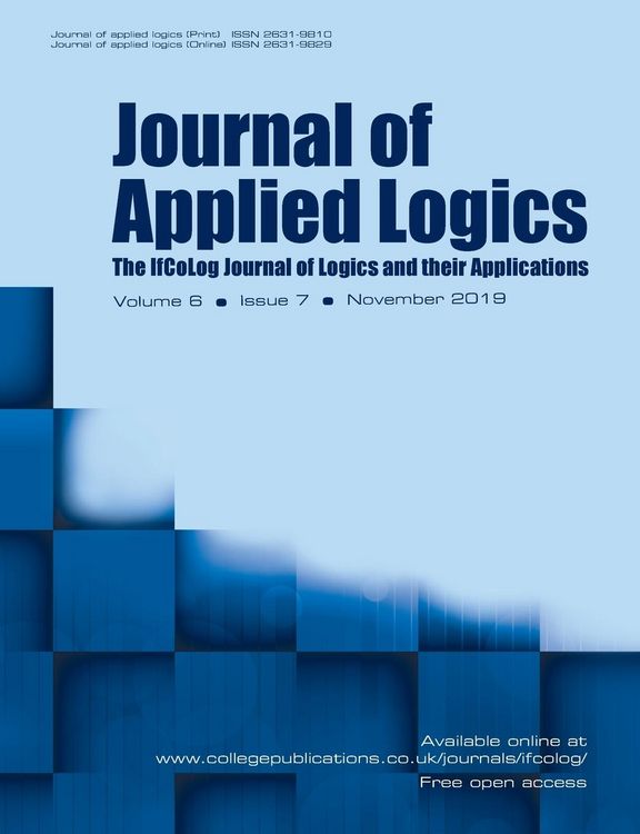 Produktbild: Journal of Applied Logics - The IfCoLog Journal of Logics and their Applications