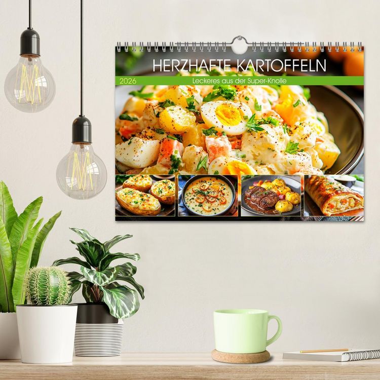 Produktbild: Herzhafte Kartoffeln. Leckeres aus der Super-Knolle (Wandkalender 2026 DIN A4 quer), CALVENDO Monatskalender