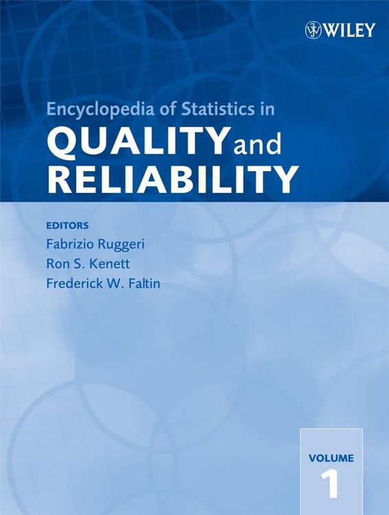 Produktbild: Encyclopedia of Statistics in Quality and Reliability