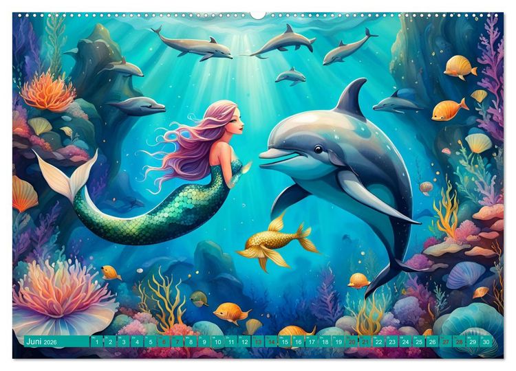 Produktbild: Verzauberte Unterwasserwelt (hochwertiger Premium Wandkalender 2026 DIN A2 quer), Kunstdruck in Hochglanz
