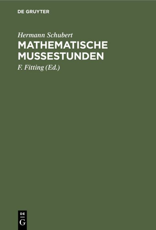 Produktbild: Mathematische Mu&szlig;estunden