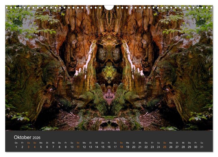 Produktbild: Spiegelwelten - Im Reich der Naturwesen (Wandkalender 2026 DIN A3 quer), CALVENDO Monatskalender