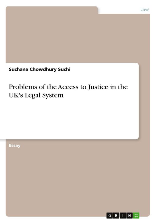 Produktbild: Problems of the Access to Justice in the UK's Legal System