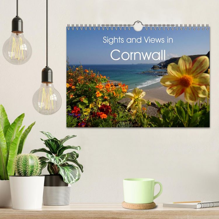 Produktbild: Sights and Views in Cornwall (Wall Calendar 2026 DIN A4 landscape), CALVENDO 12 Month Wall Calendar