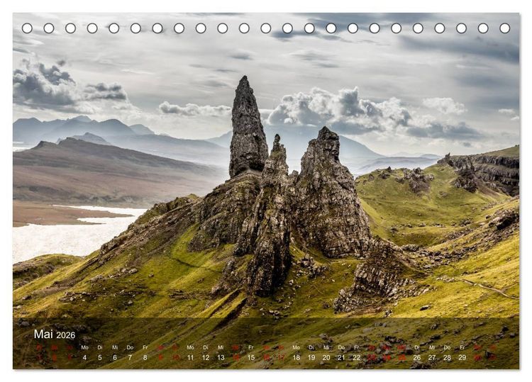 Produktbild: Schottland &ndash; schottisch unterwegs (Tischkalender 2026 DIN A5 quer), CALVENDO Monatskalender