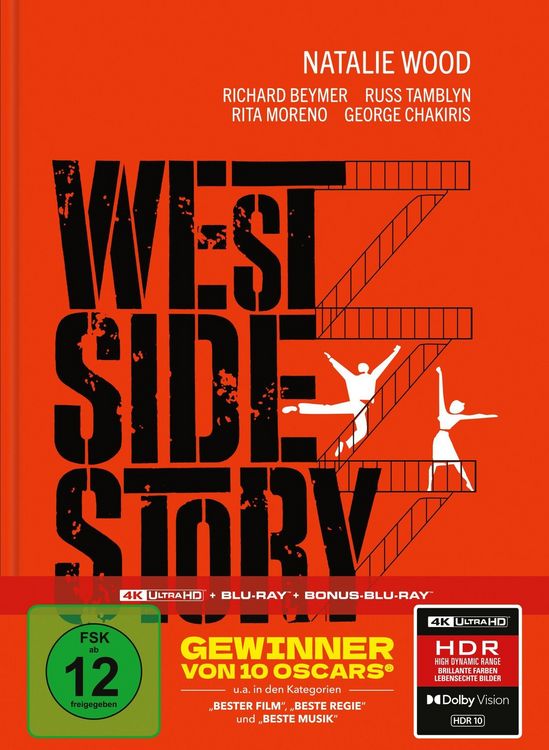 Produktbild: West Side Story - Limitiertes Mediabook (4K Ultra HD + Blu-ray + Bonus-Blu-ray)