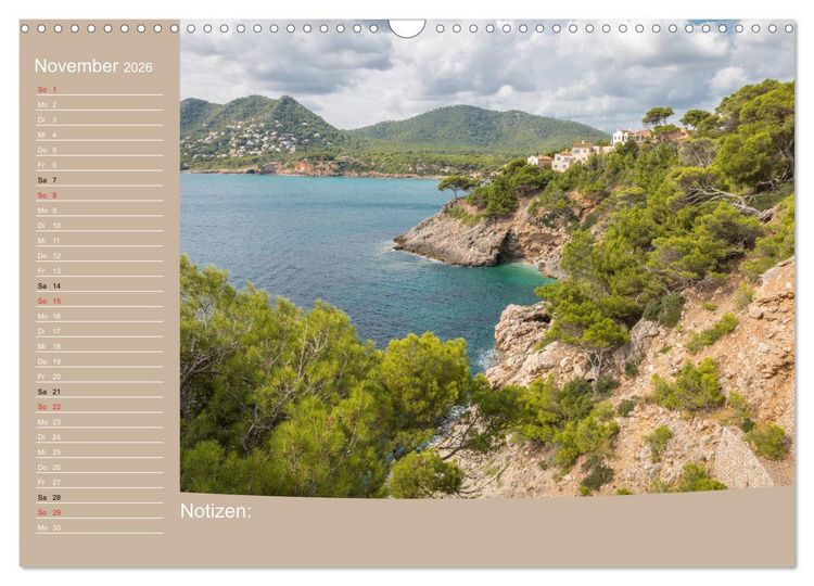 Produktbild: Im Osten von Mallorca (Wandkalender 2026 DIN A3 quer), CALVENDO Monatskalender
