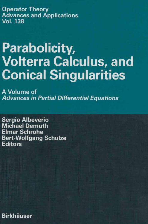 Produktbild: Parabolicity, Volterra Calculus, and Conical Singularities