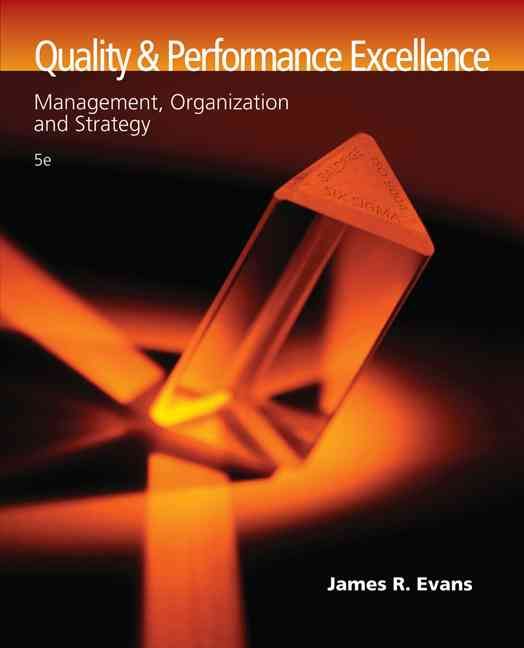 Produktbild: Evans, J: Quality and Performance Excellence