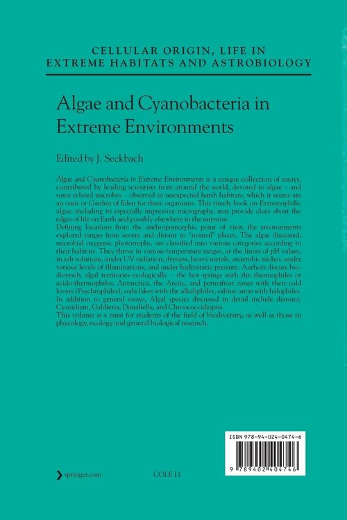 Produktbild: Algae and Cyanobacteria in Extreme Environments