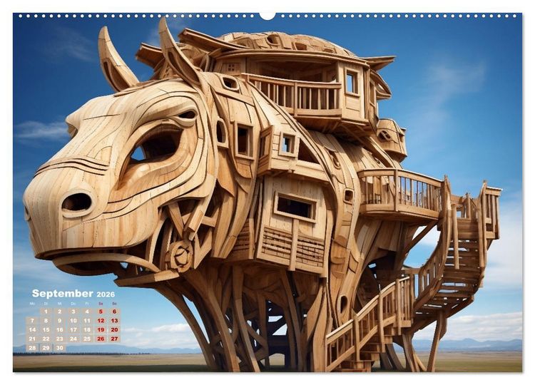 Produktbild: Baumh&auml;user - Traumhafte Luftschl&ouml;sser (Wandkalender 2026 DIN A2 quer), CALVENDO Monatskalender