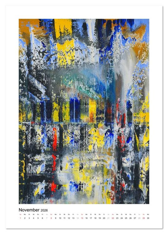 Produktbild: Bunte Tr&auml;ume - Abstrakte Kunst (Wandkalender 2026 DIN A4 hoch), CALVENDO Monatskalender