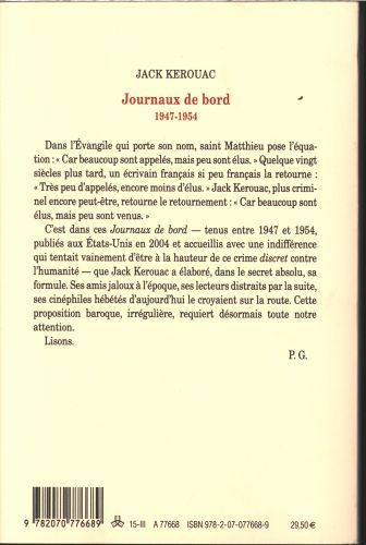 Produktbild: Journaux de bord : 1947-1954