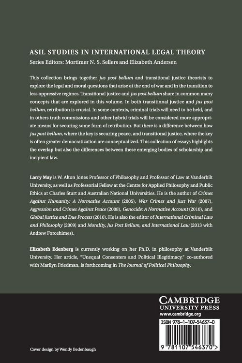 Produktbild: Jus Post Bellum and Transitional Justice