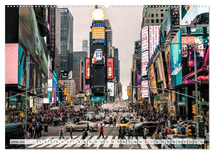 Produktbild: New York City Perspectives (High Quality Premium Wall Calendar 2026 DIN A2 landscape),CALVENDO 12 Month Wall Calendar