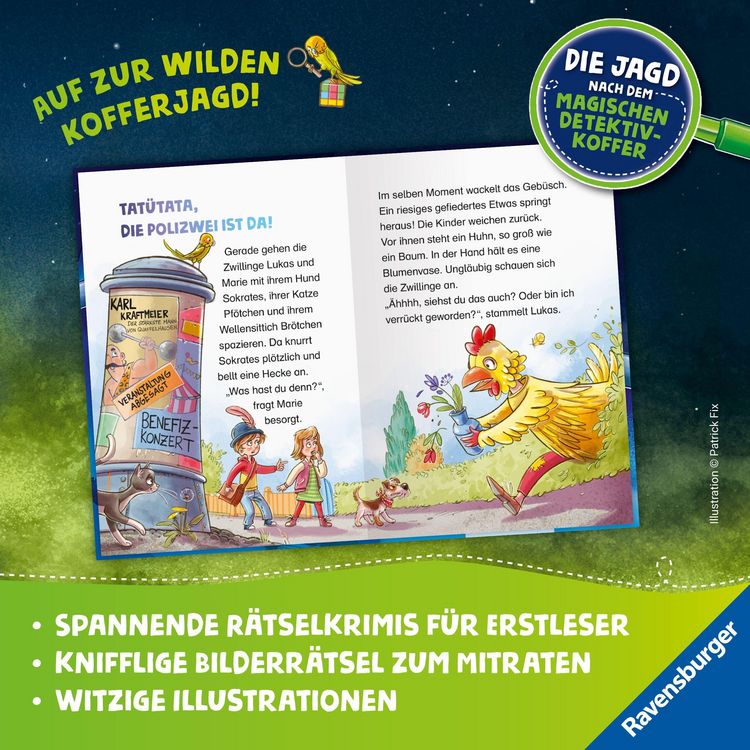Produktbild: Die Jagd nach dem magischen Detektivkoffer, Band 3 - H&uuml;hnerdieb gesucht!